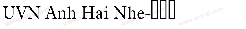 UVN Anh Hai Nhe字体转换